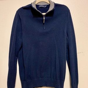 Nautic NAVY LONG SLEEVE QUARTER-ZIP